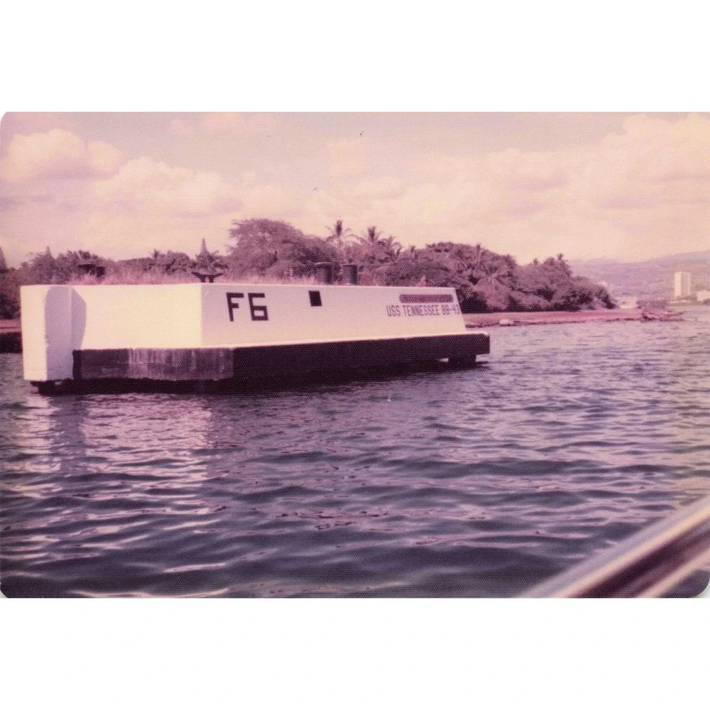 Vintage 1970s Pearl Harbor Battleship Row USS Tennessee Nevada Photos Lot of 8 - Picture 8 of 8